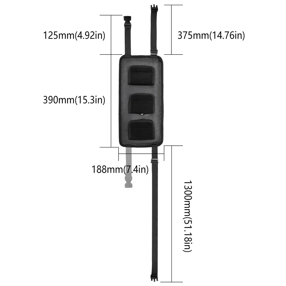 2 fishing rod brackets suitable for car rear seats, portable strap buckles, 3 outdoor fishing gear accessories