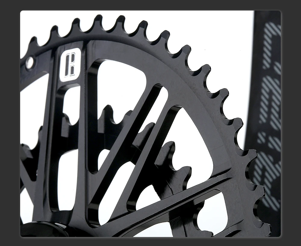 RIRO Carbon Fiber Kurbel Rennrad 11/12 Geschwindigkeit 50-34/53-39T Direct Mount Fahrrad Ultraleichte Kurbelgarnitur 170mm 46/48/50/52T Kettenblatt – Detail 9