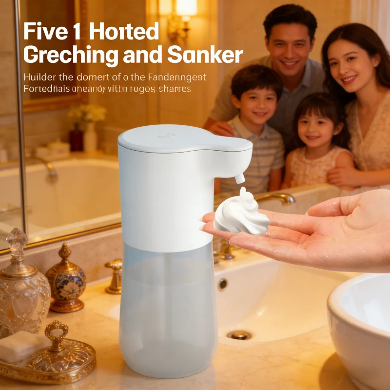 

Automatic Foam Hand WasherusbElectric soap dispenser refill pack for children and adults, antibacterial sensor soap machine