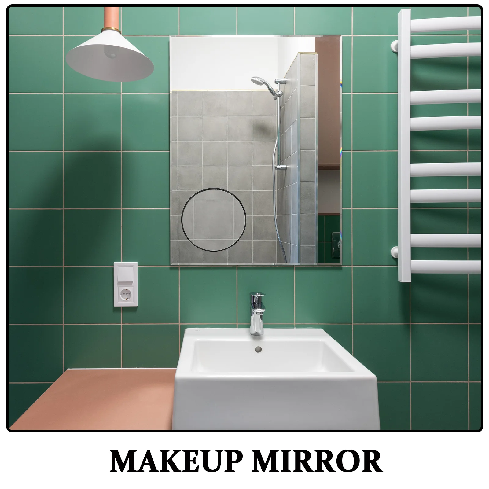 5Pcs Suction Cup Makeup Mirror 5X Magnification Portable Small Handheld for Travel Blackhead Pore Cleaning Mini Magnifying Glass