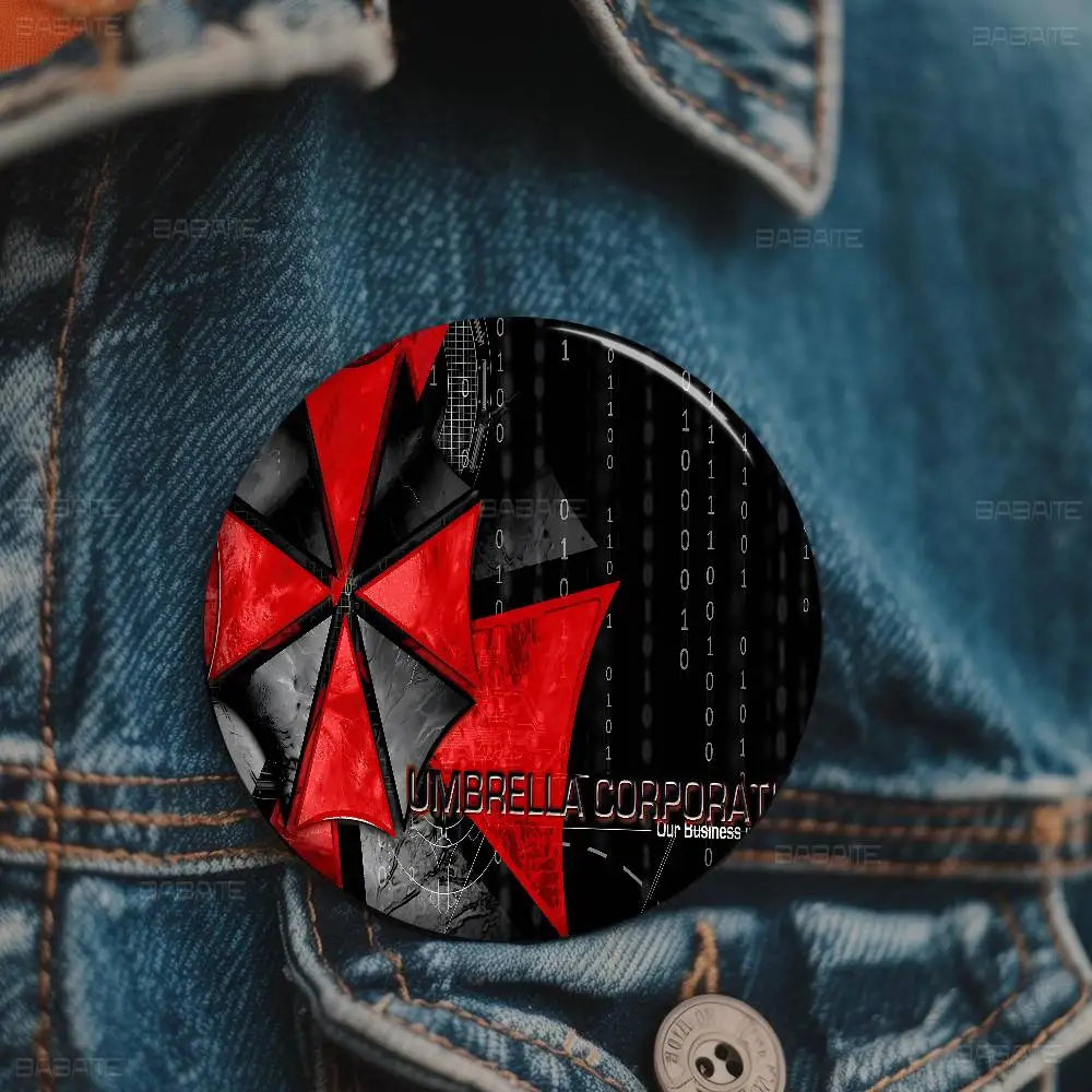 لعبة R-Resident الشر الكرتون دبابيس أنيمي شارة مستديرة اليدوية بروش التلبيب دبابيس مجوهرات لحقيبة الظهر الملابس الهدايا