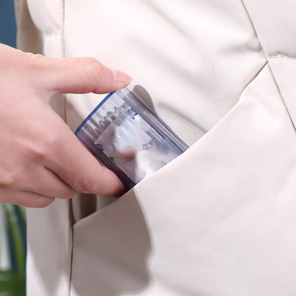 

4pcs Transparent Storage Box Plastic Cotton Pads Organizer Desktop Makeup Swab Holder For Bathroom Bedroom Office Small Items