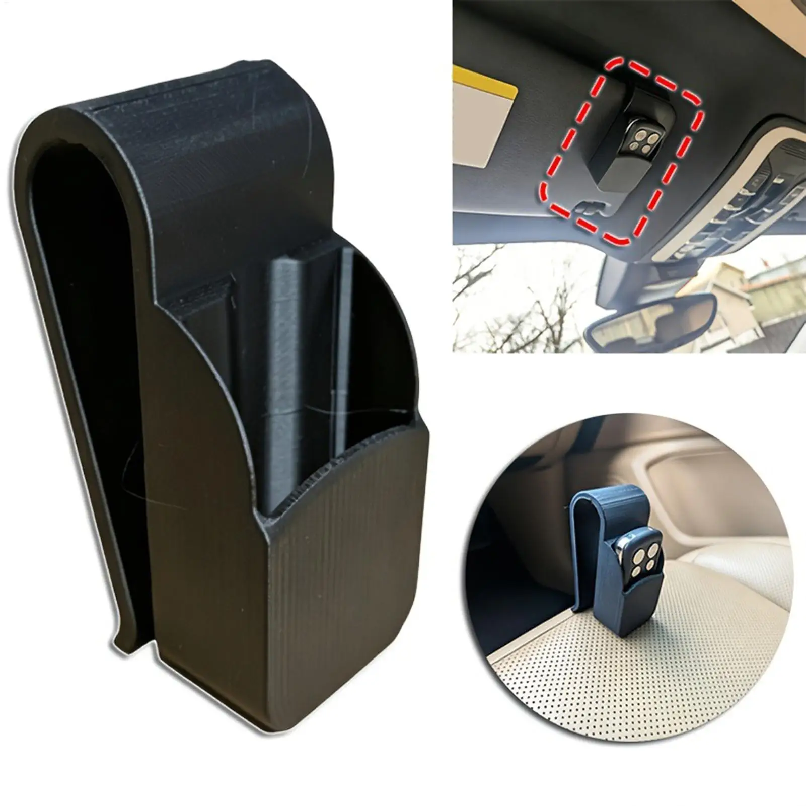 Garage Remote Clip for Car Visor Universal Gate Clicker Storage Holder Sun Visor Clips for Vehicles Trailer RV Sedan Motorhome