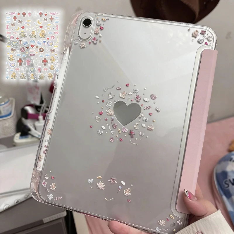 

Cute Angel Bear Cartoon 3D Relief Stickers Aesthetic DIY Decoration for IPad Case & Phone Case Lovely Mini Girls' Nail Art Decal