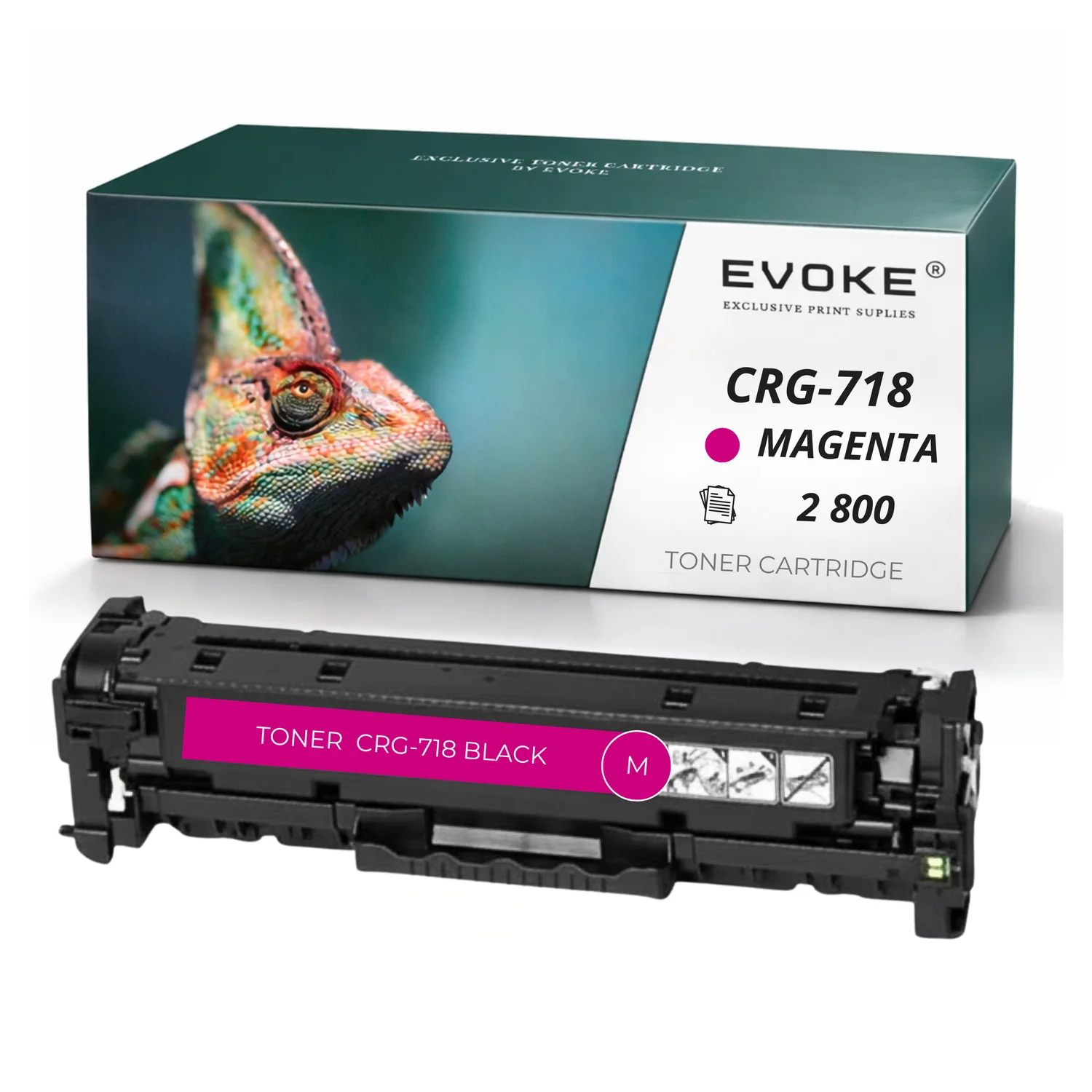Evoke Compatibele Toner voor Canon Crg-718 m Crg-718M Crg718M Crg718 Crg-718 Magenta 2800 Pagina's Lbp7210Cdn Lbp7660Cdn Lbp8360Cdn Lbp8380Cdw