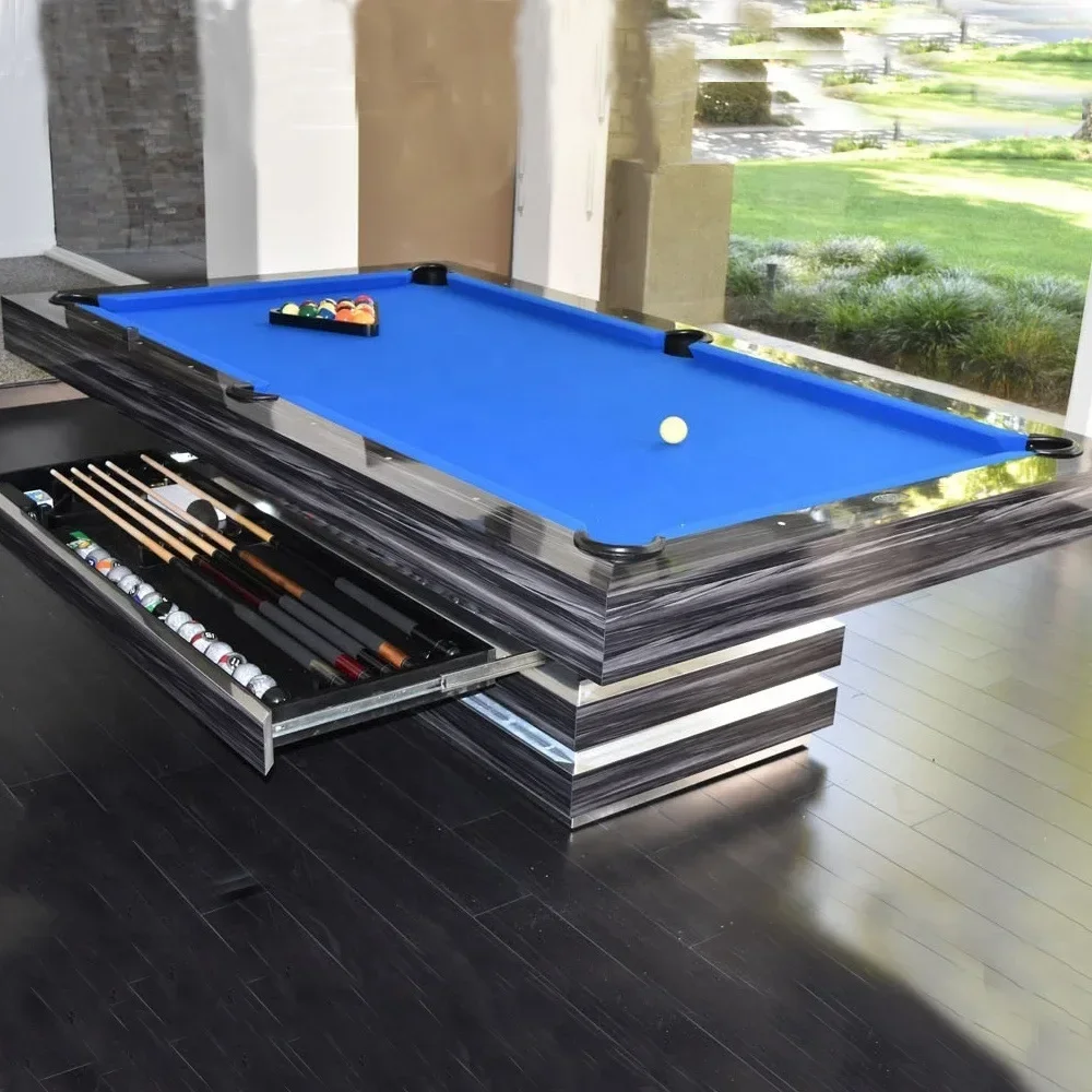 The current American style nine ball standard home commercial billiards table is a substitute for fancy billiards