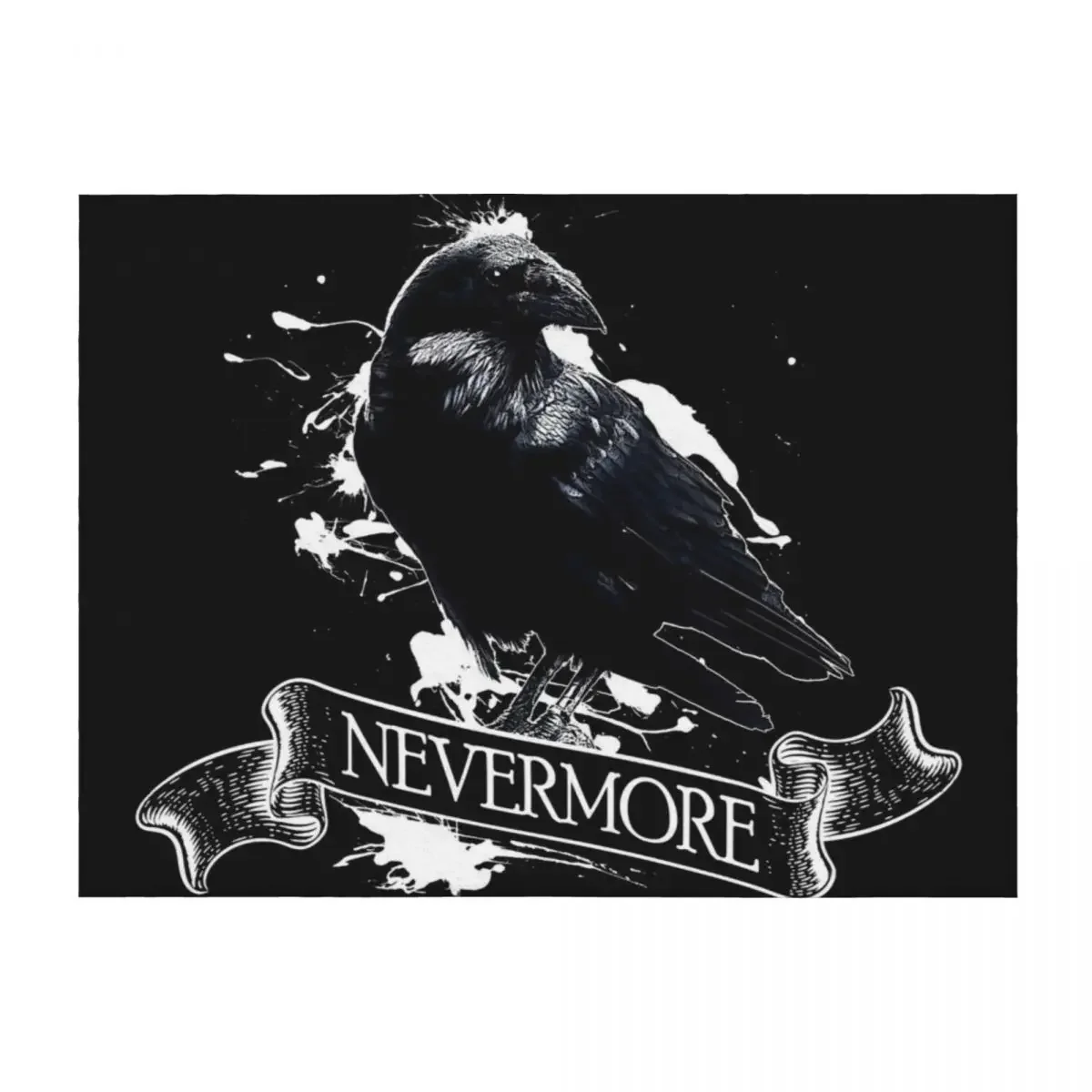 

Edgar Allan Poe Raven Nevermore Throw Blanket Luxury Thicken Luxury Throw Kid'S Retros Blankets