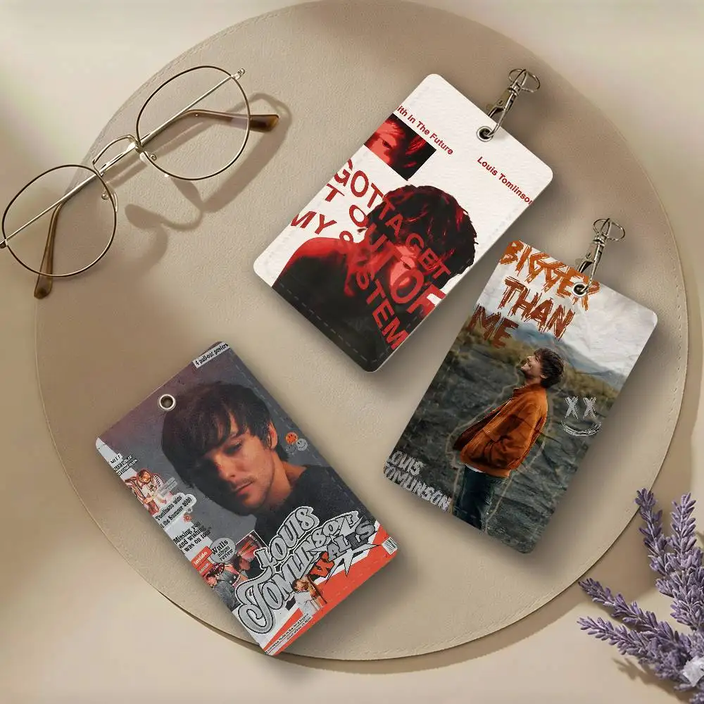 L-Louis Hot Singer T-Tomlinsons PU Leather Card Holders Anti-lost Protective Cover Cases Cards