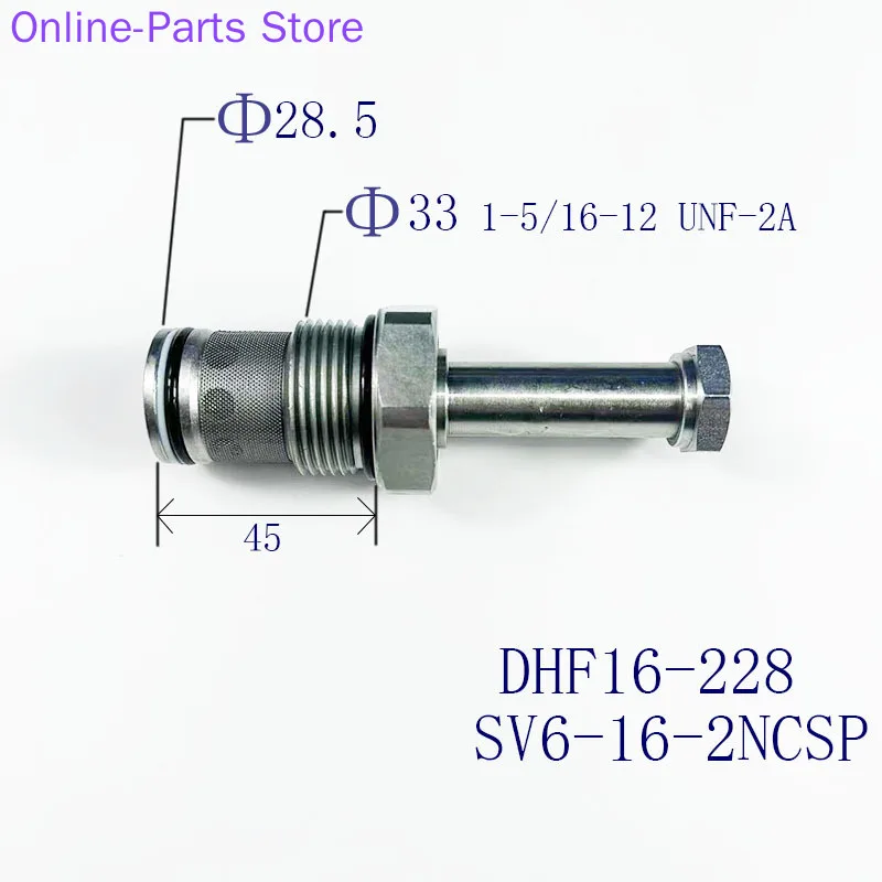 

Two Position Two-way Normally Closed Threaded Plug-in Solenoid Valve DHF16-228/SV16-28/SV6-16-2NCSP