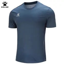 Kelme t-Shirt a maniche corte da uomo Football Culture Top Running Training Sports camicia Fitness all'aperto a maniche corte