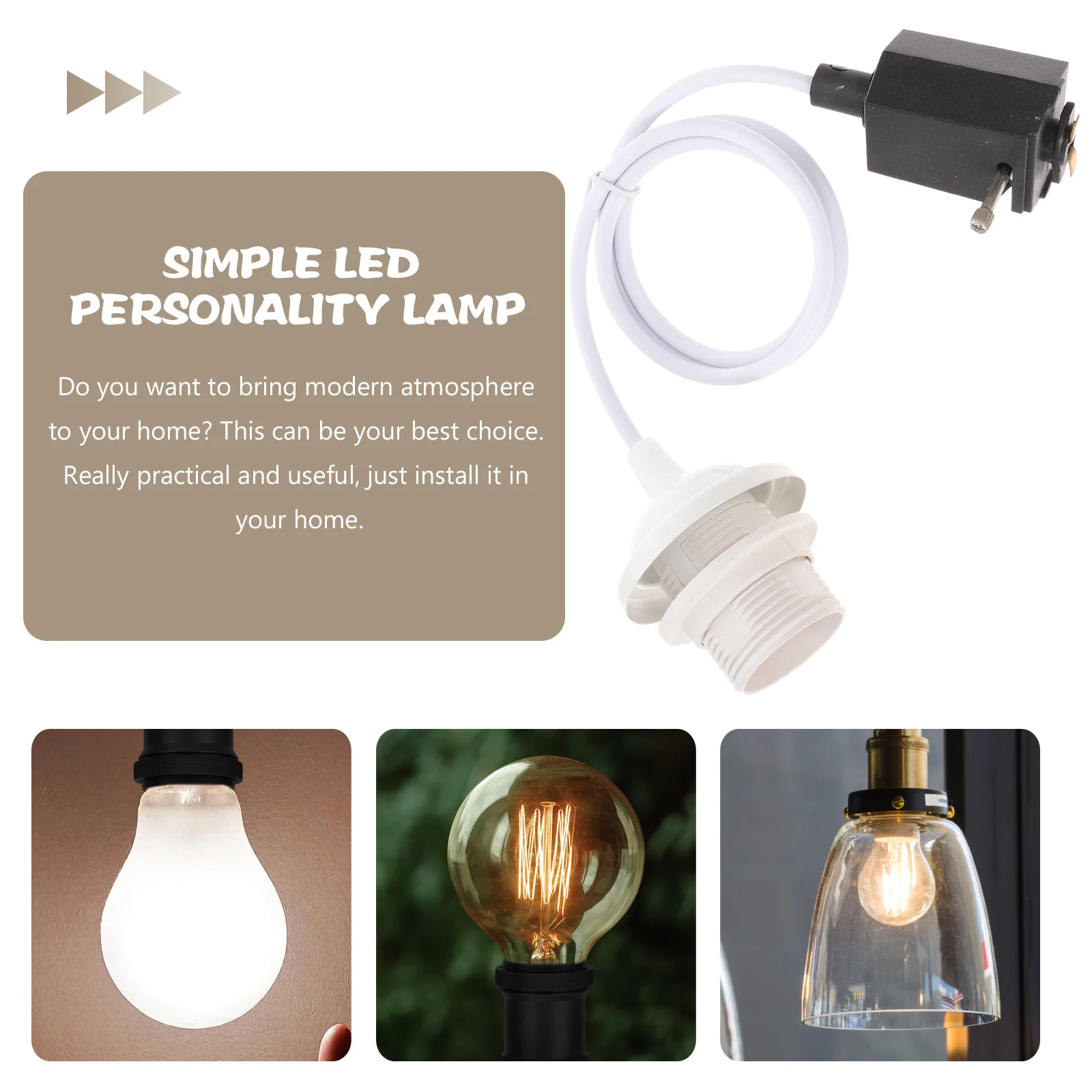 

Industrial Pendant Light Track Chandelier E27 Socket Modern Ceiling Lighting for Kitchen Living Room Bedroom Hallway Decoration