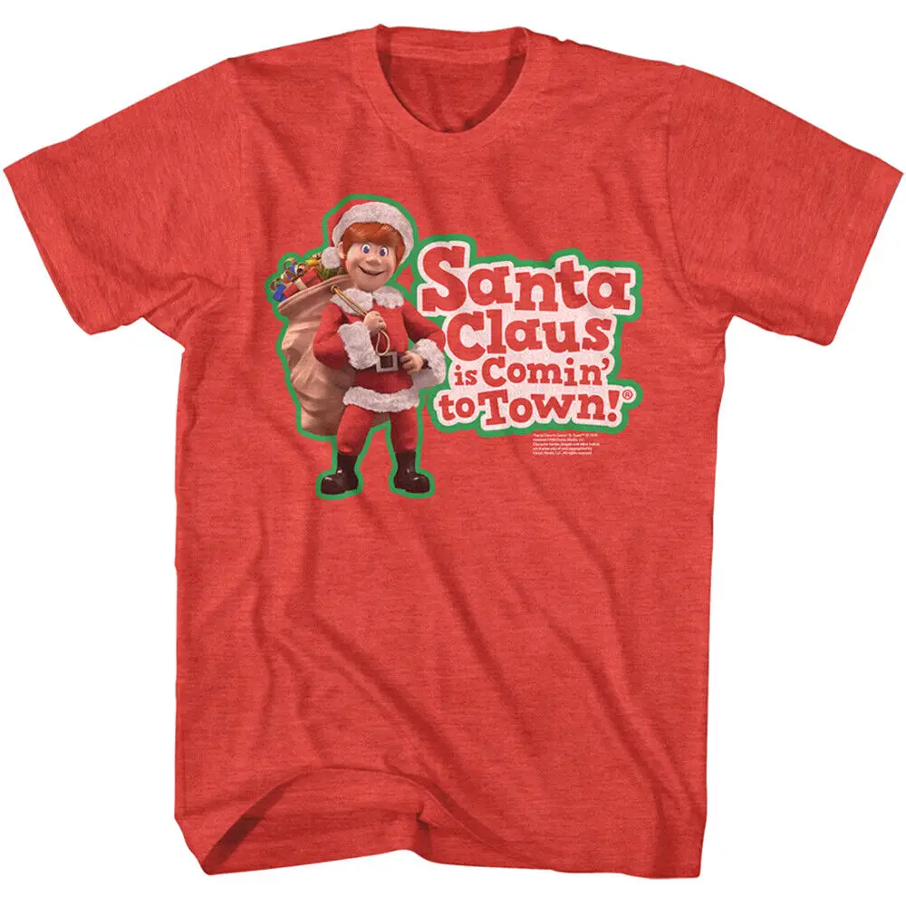 Santa Claus is Comin' to Town Kris Men's T Shirt Kringle Sack of Toys