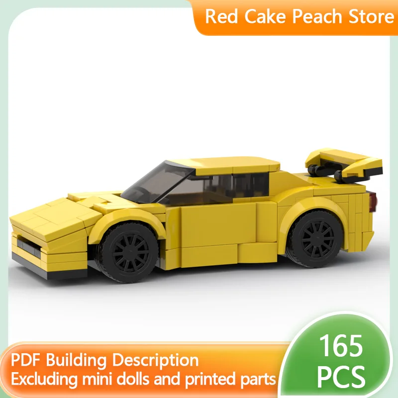 

Модель скоростного гоночного автомобиля MOC, строительные кирпичи Esprit Hypercar, модульная технология, детские праздничные подарки, сборные игрушки, костюм