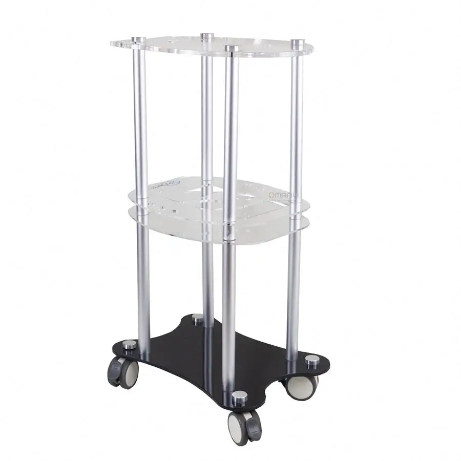 Desktop Stand Beauty Rolling Wheel Spa Cart Hand Carts Trolleys for Oxigen Facial Machine