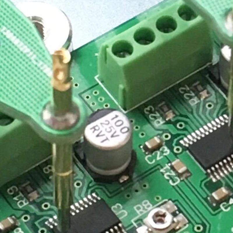 لوحة دوائر PCB مع مسبار اختبار ثابت ، وحدة رقاقة IC ، إنتاج إلكتروني ، إبرة ضغط تحترق ، مكونات لحام