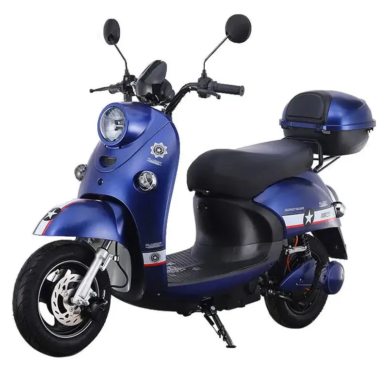 New Pink Lady Riding Electric Motorcycle Sheep 60V High-speed Long-dnce Running King Pedal Battery Car