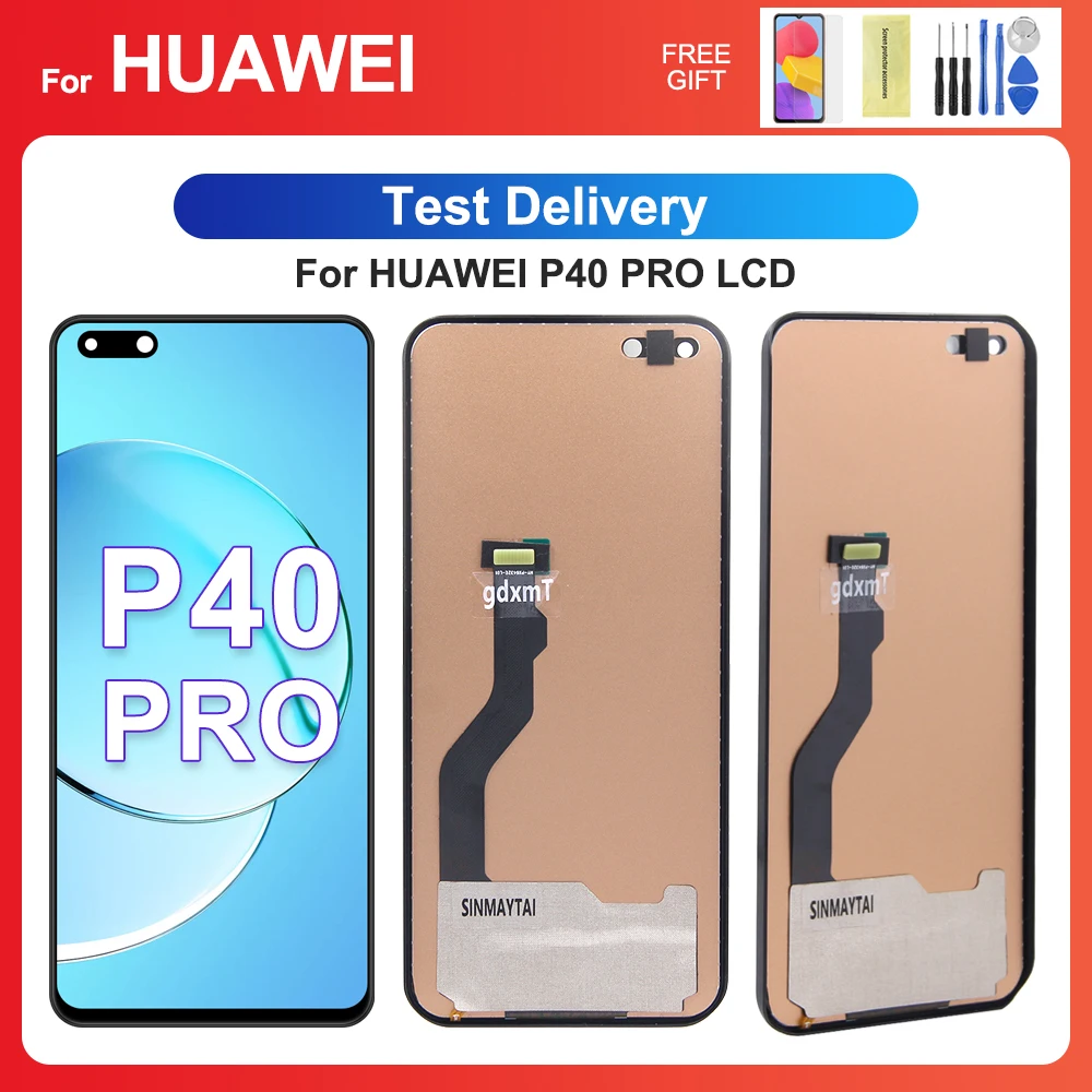 For HUAWEI P40 Pro 6.58\'\'Tested P40Pro ELS-NX9 ELS-N04 AN00 TN00 LCD Display Touch Screen Digitizer Assembly Replacement