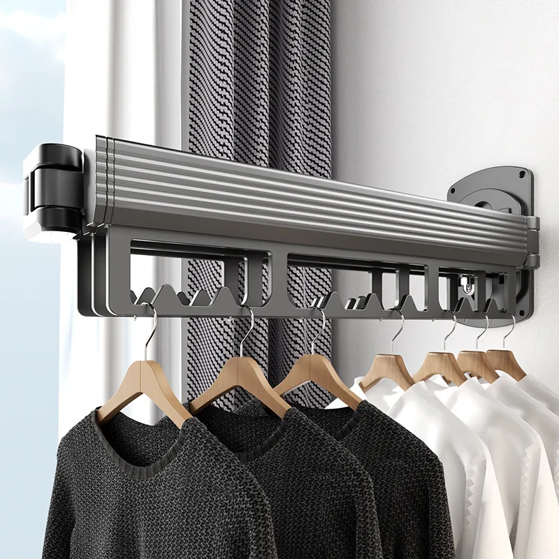 Thickened stainless steel, indoor and household clothing, balcony bedding, foldable and extendable drying racks