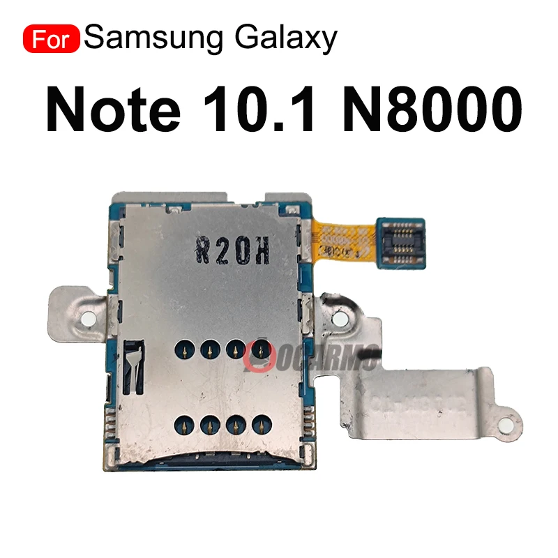 SIM Reader Sim Card Holder Socket With Mic Micphone Flex Cable For Samsung Galaxy Note 10.1 Tab N8000 Repair Part