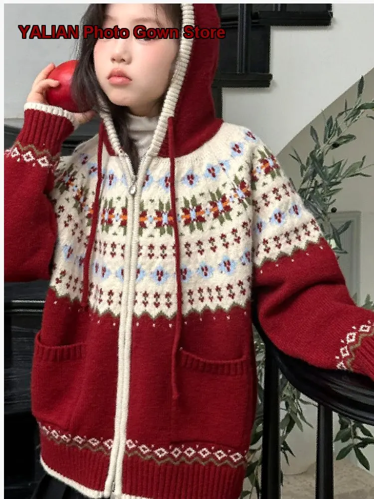 Girls Winter Warm Knit Sweater Kids Fashionable Style