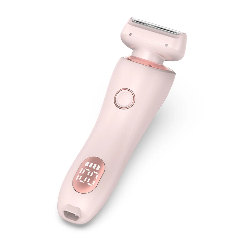 2 in 1 Women Shaver Tool Women Electric Epilator Waterproof Dual Head Electric Epilator Rechargeable Hair Remover for Face Body