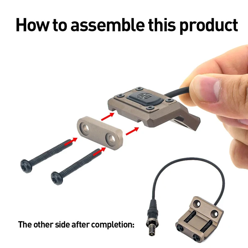 Modbutton táctico WADSN SF remoto para raíl M-LOK KeyMod Airsoft - imagen 2