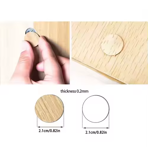 54Pcs Wooden Furniture Self Adhesive Screw Cap Cover Hole Stickers Wood Craft Desk Cabinet Drawer Art Sticker Ornament - Image 5