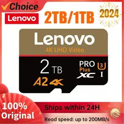 Original Lenovo High Speed Memory Card 2TB 512GB 256GB 128GB Class 10 TF SD Card 1TB SD Memory Card For Phone/Computer/Camera