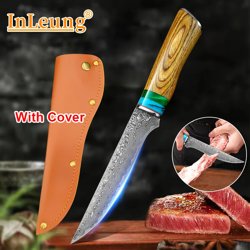 Professionelle Boning Damaskus Messer Hackmesser Fleisch Kochen Messer Holzgriff Küche Metzger Messer Chef Schneiden Messer Cutter Werkzeuge