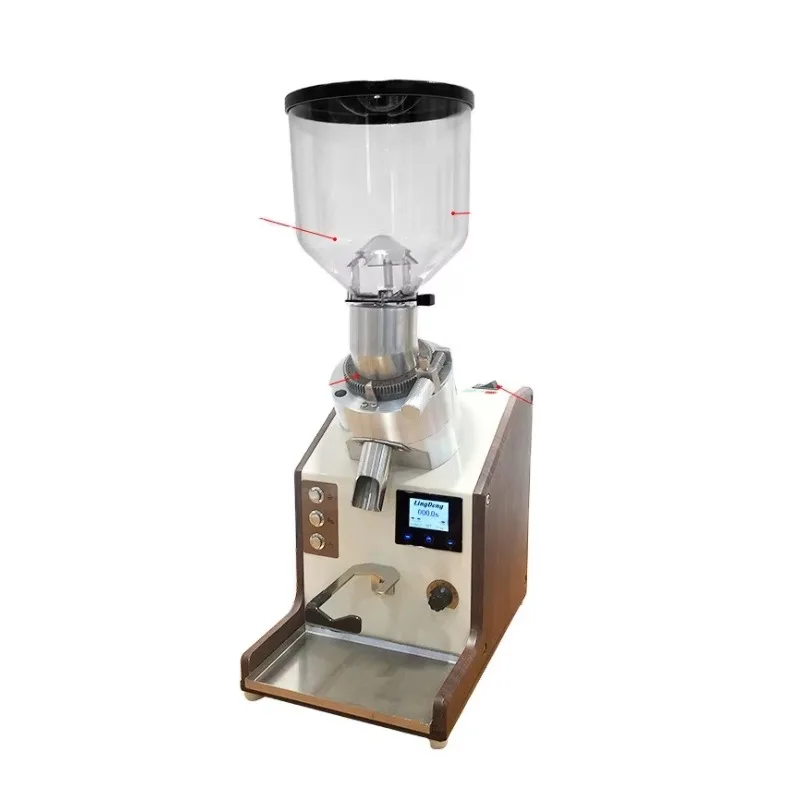 

Automatic stainless steel electric coffee bean grinder, food processing