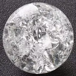 4/5cm Ice Crack Crystal Ball Glass Magic Sphere Feng Shui Ornament Aquarium Rocky Water Fountain Bonsai Ball Living Home Decor