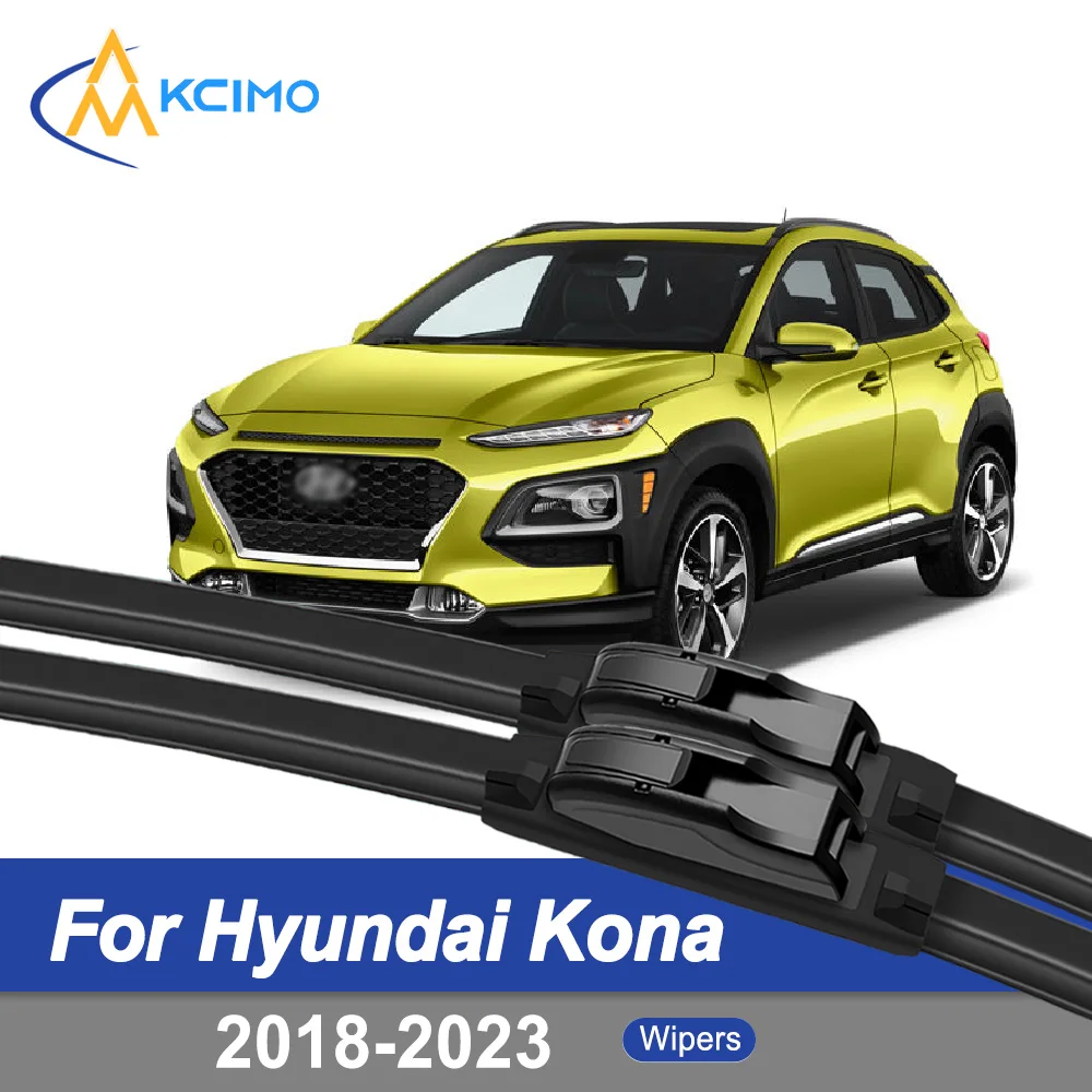 

For Hyundai Kona OS 2018–2023 Hyundai Kauai (Portugal)[7] Hyundai Encino (China)[8] front Windshield Wipers Easy Installation
