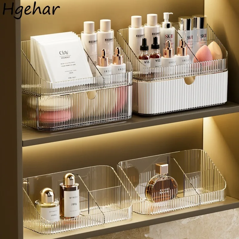 

Bathroom Storage Boxes Transparent Cosmetics Dormitory Accessories Organizer Modern Style Convenient Organization Home