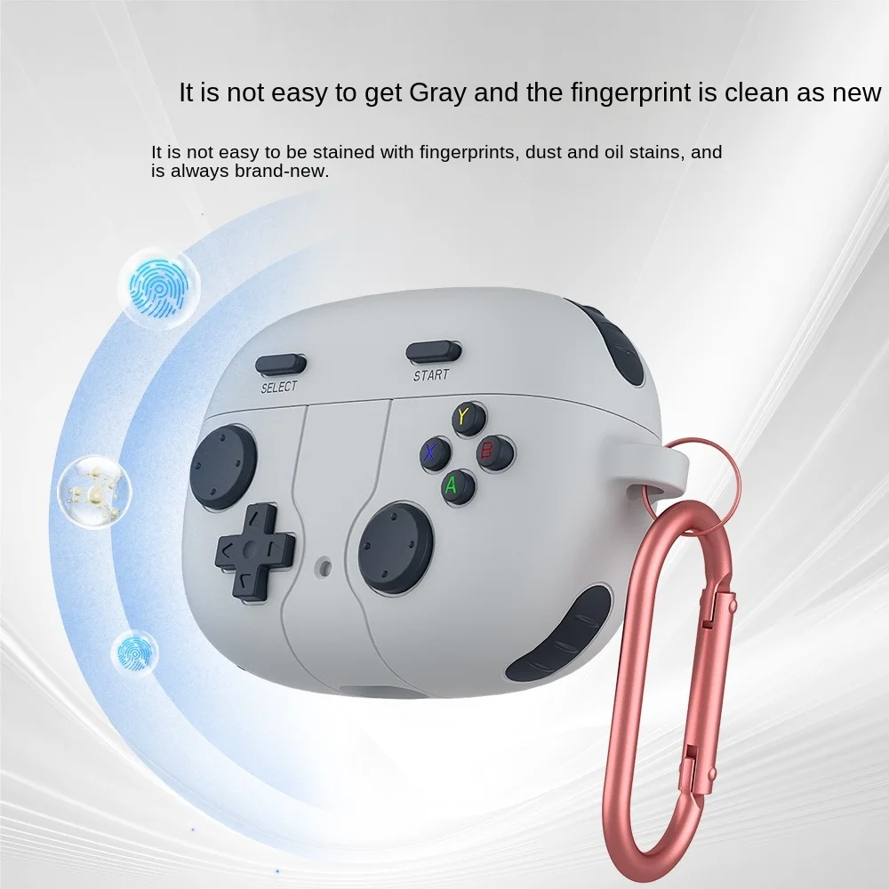 3D Earphone Case Silicone Game Console Styling Earphone Protective Cover Cartoon Style Dustproof for JBL Wave200TWS/Vibe Beam
