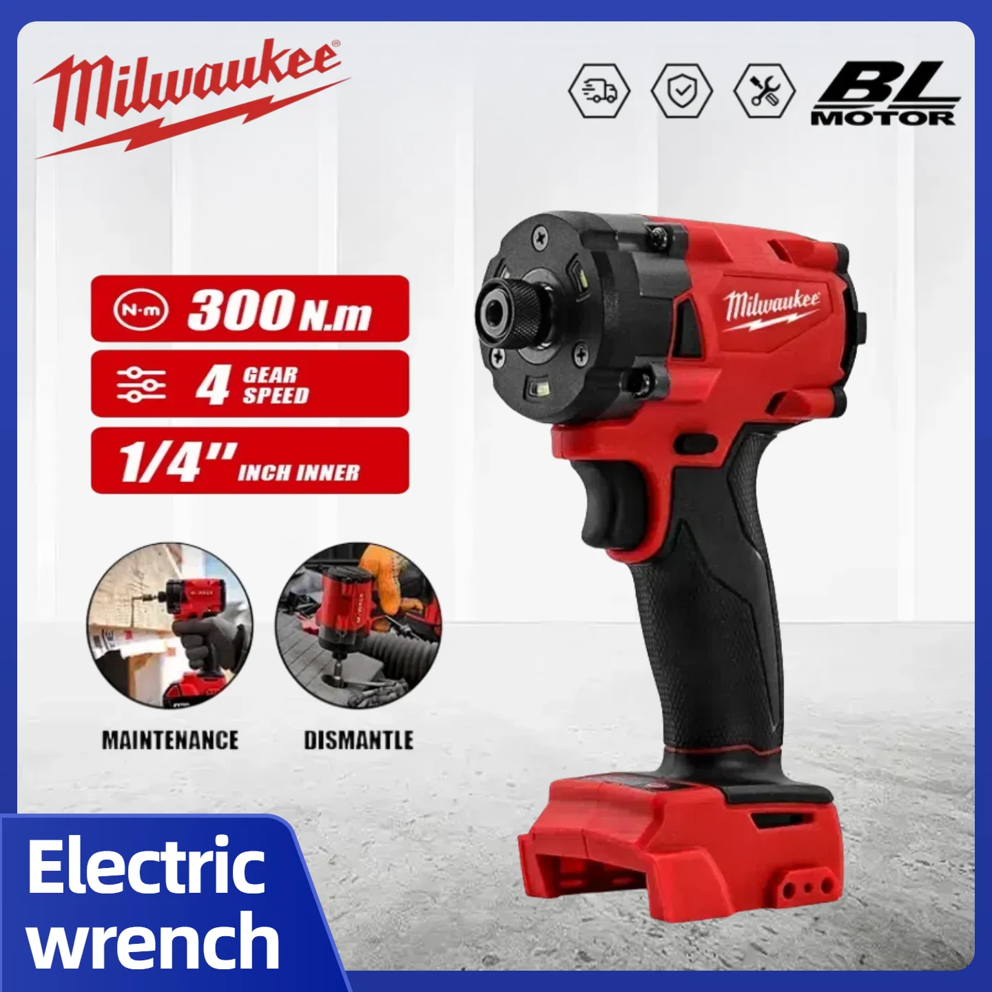Milwaukee – pilote d'impact sans fil, pilote électrique Compact, batterie au Lithium 18V, tournevis sans balais, perceuse à percussion, outil à couple élevé