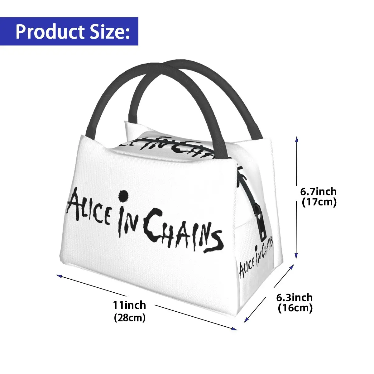 Alice In Chains Rooster Dirt Layne Staley Rock Lunch Bag Storage Food Boxes Portable Container Cooler Thermal Lunch Box Tote