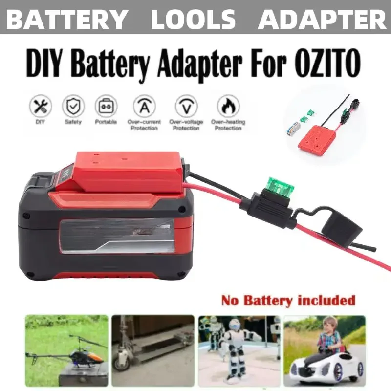 Imagem -02 - para Einhell Ozito 18v Bateria de Íon-lítio Rodas de Energia Adaptador Conector de Montagem de Energia Faça Você Mesmo Adaptador Doca Titular para Ferramenta Elétrica Brinquedos rc