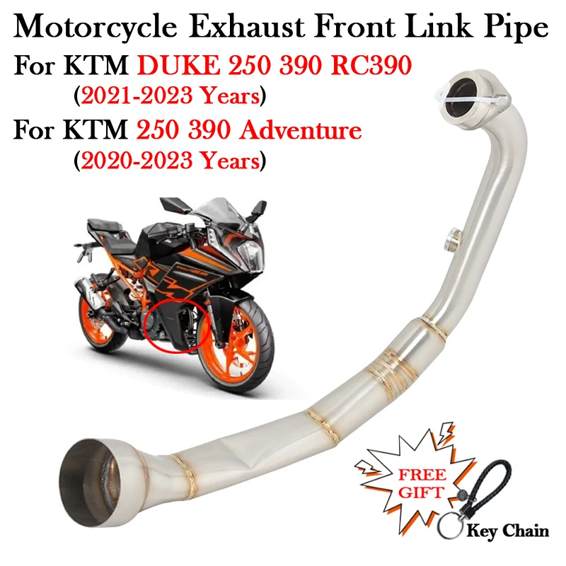 

For KTM DUKE 250 390 RC390 KTM250 KTM390 Adventure ADV 2020 2021 2022 2023 Motorcycle Exhaust Front Link Pipe Modify Escape Moto