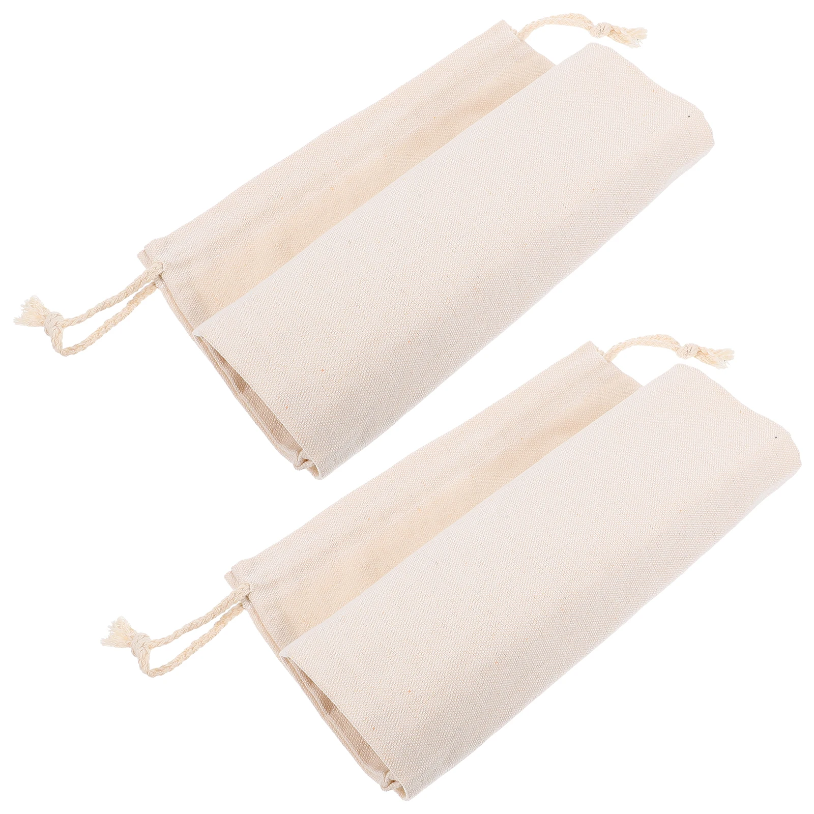 

2Pcs Large Capacity Kitchen Storage Bags Multi function Canvas Vegetable Holder Potato Onion Reusable Drawstring Pouch