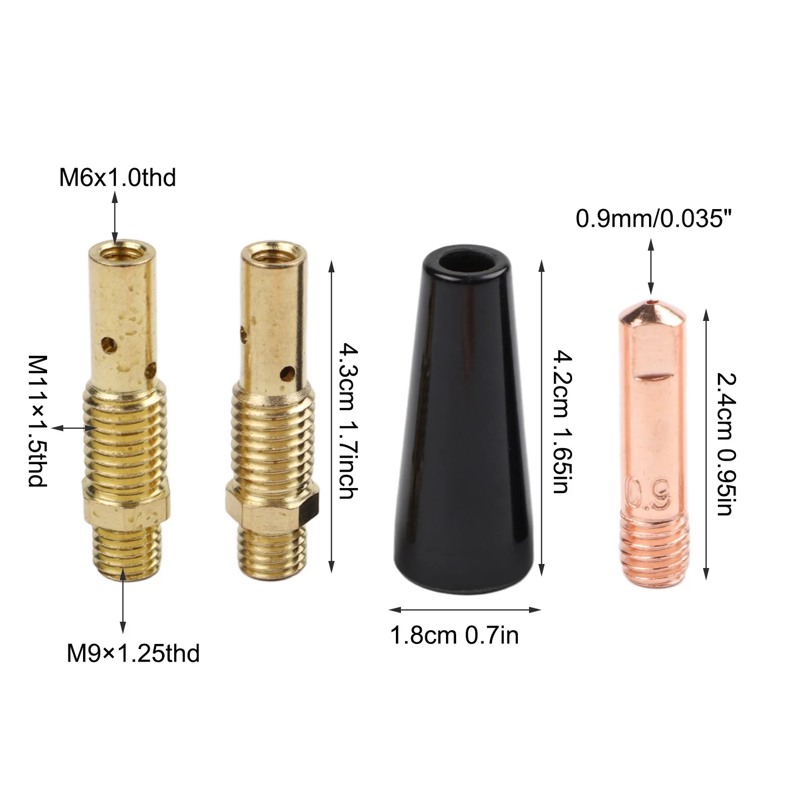 for mig Welding Tips Flux Core Nozzle Home Repair Projects Standard for contact Tips Enhanced Welding Performance Gasless