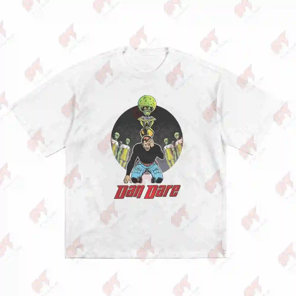 Dan Dare Mekon Judge Dredd 2000AD Short Sleeve Tee 100% Cotton T-Shirt