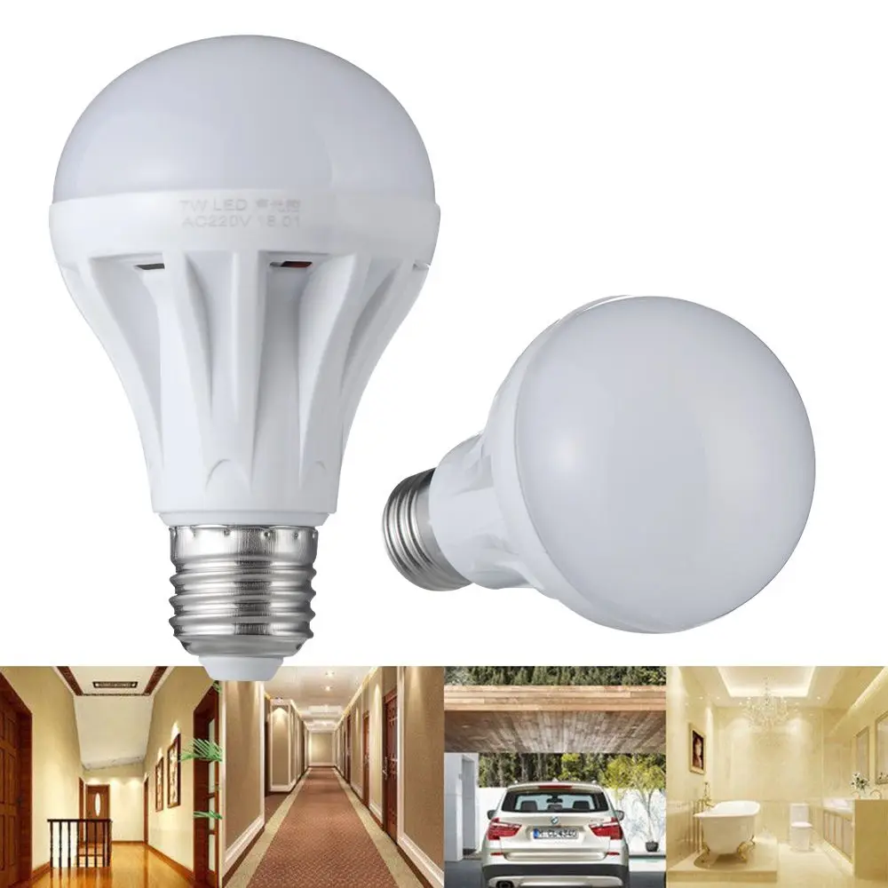 5W/7W/9W High Sensitivity Energy-saving White PIR Infrared Motion Smart Bulb Sound Sensor LED Light