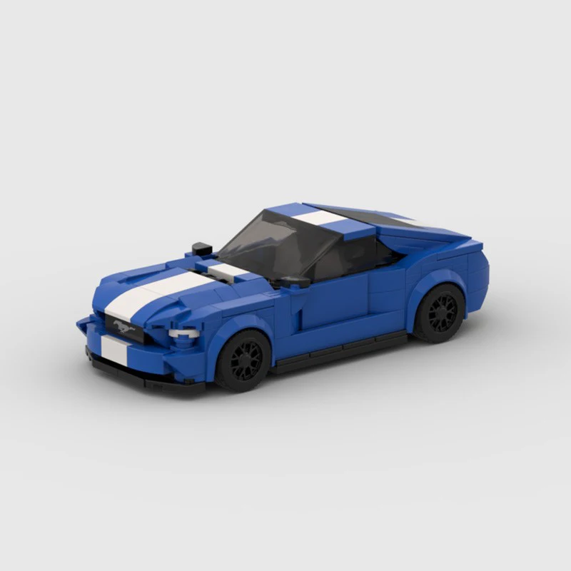 

Набор блоков MOC Racing Classic Speed 8 Grid Ford Mustang Shelby GT500, спортивный автомобиль, головоломка в сборе, подарок на день рождения для мальчика