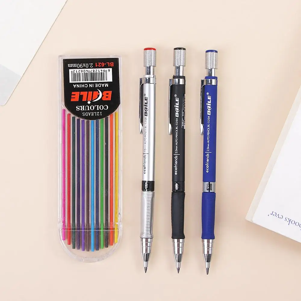

2.0mm Office School Classwork Drawing Pencil Lead Stationery Supplies Mechanical Pencil 2B Automatic Pencils