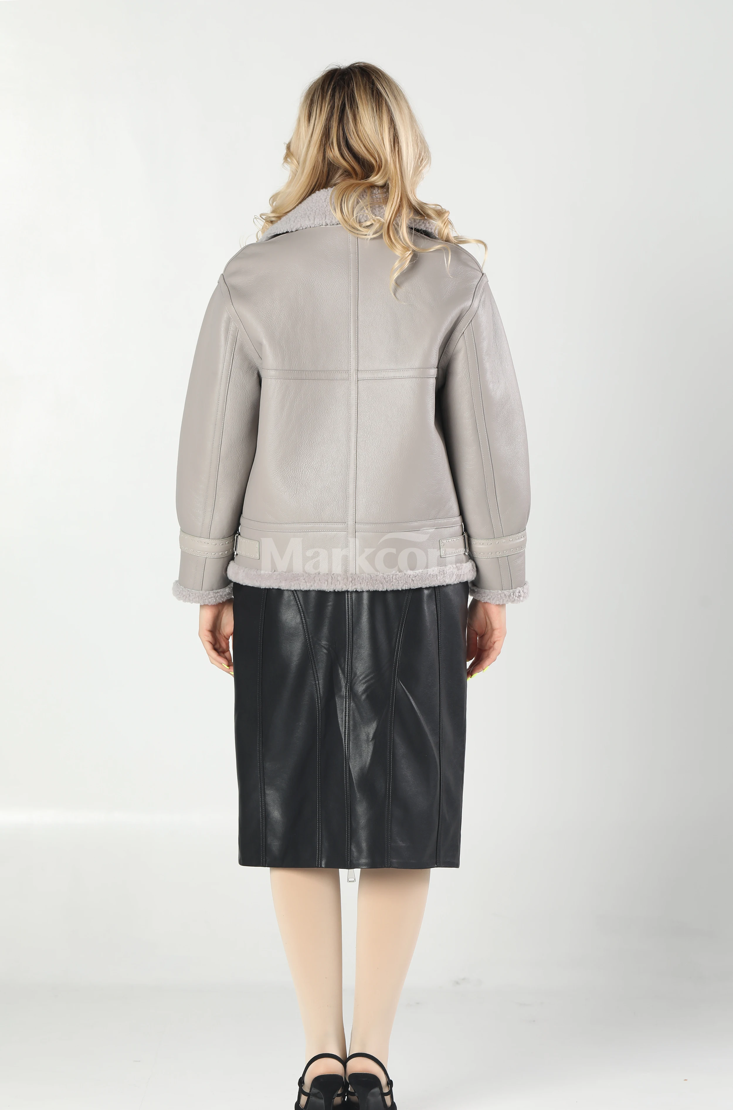 【Markcorp】Modieus vintage bont van echt schapenleer