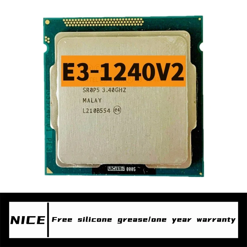 

Xeon E3-1240 v2 E3 1240v2 E3 1240 v2 3.4 GHz Used Quad-Core CPU 8M 69W LGA 1155