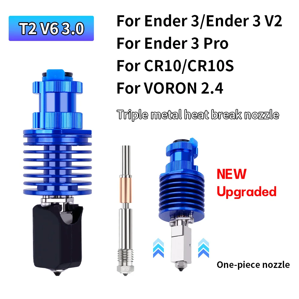New Upgraded Version V6 3.0 Hot End Kit High Speed ​​Print Head for Ender 3/Ender 3Pro/VORON 2.4 J Type Head for Ender 3V2/CR1