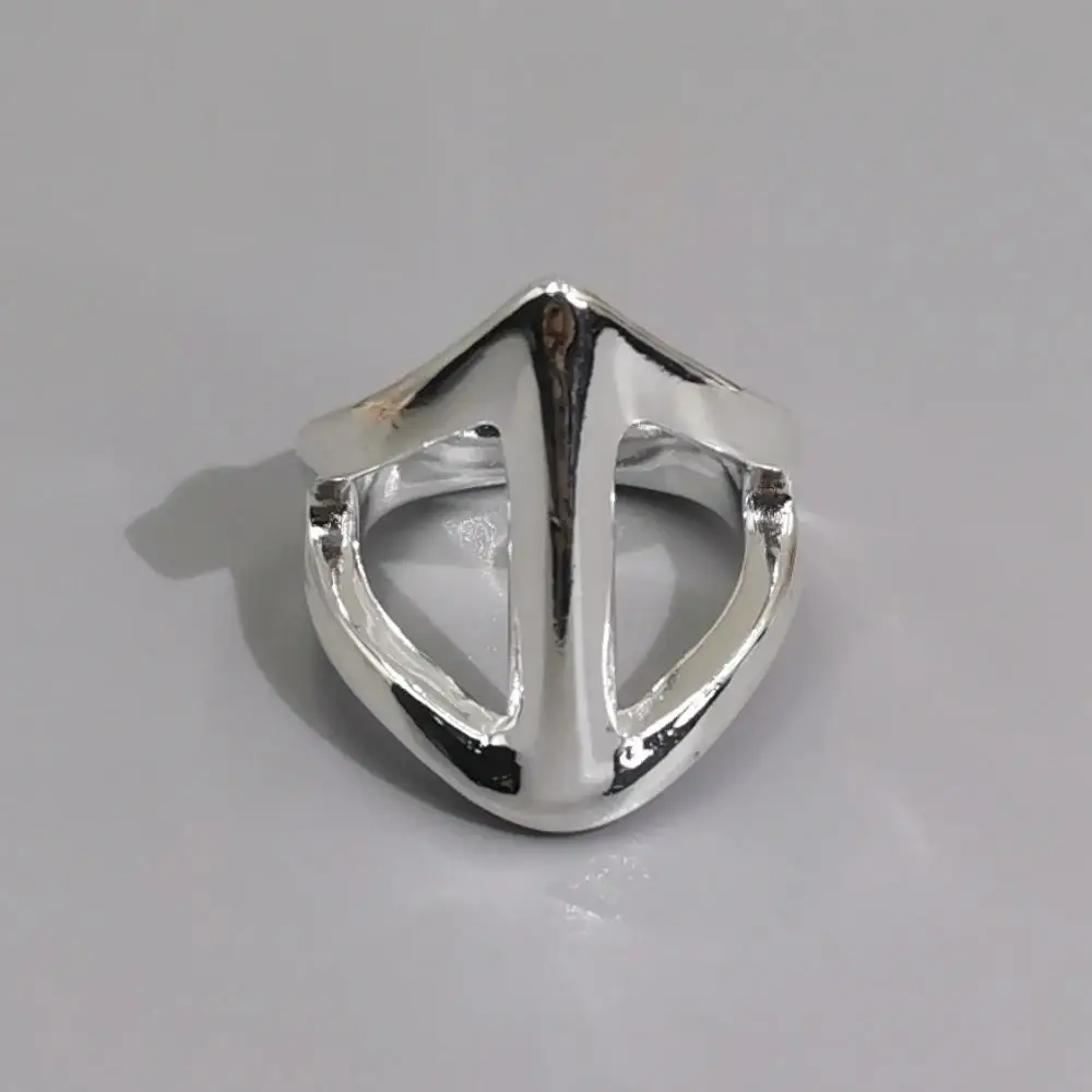 Women's Gold & Silver Plated Irregular Triangle Open Ring