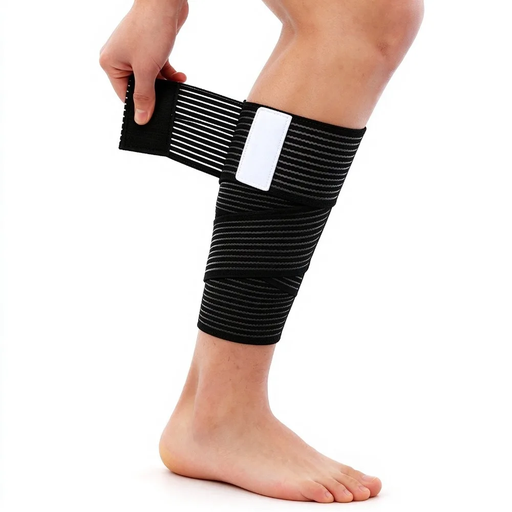 2Pcs 116Cm Compression Bandage Protector Knee Support Brace Sports Elastic Elbow Straps Leg Bands Elast Bandag Workout Wrap