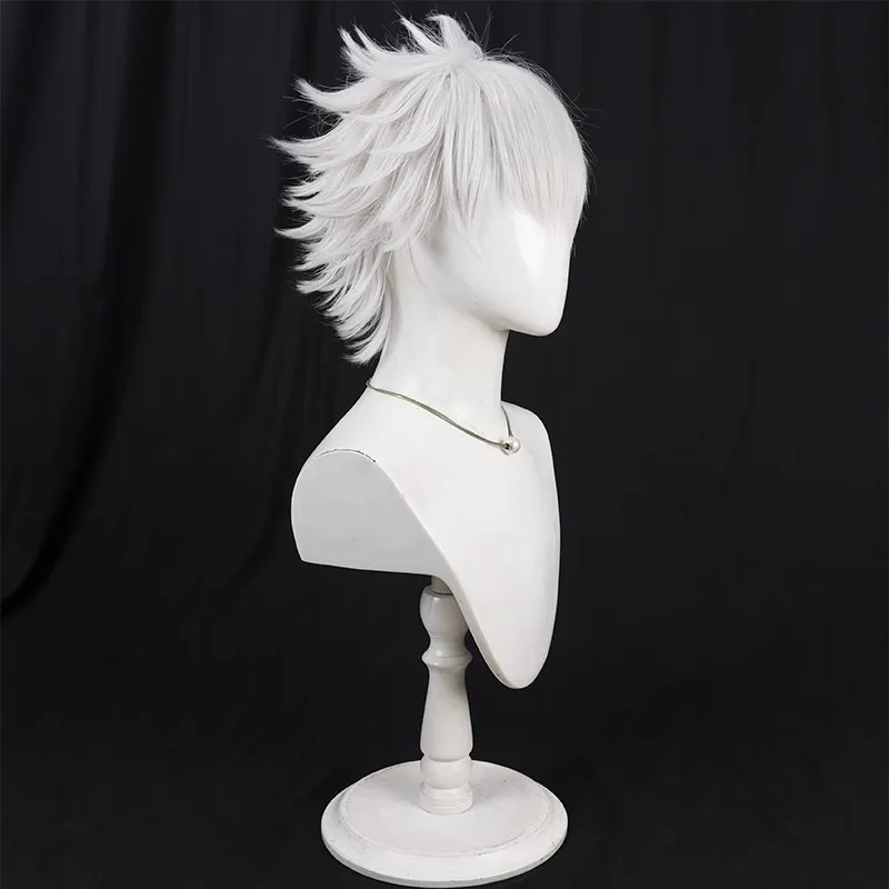 百日戦争僧侶寺院テイク コスプレウィッグ、最終防衛学院シルバーホワイトティーズドトップ